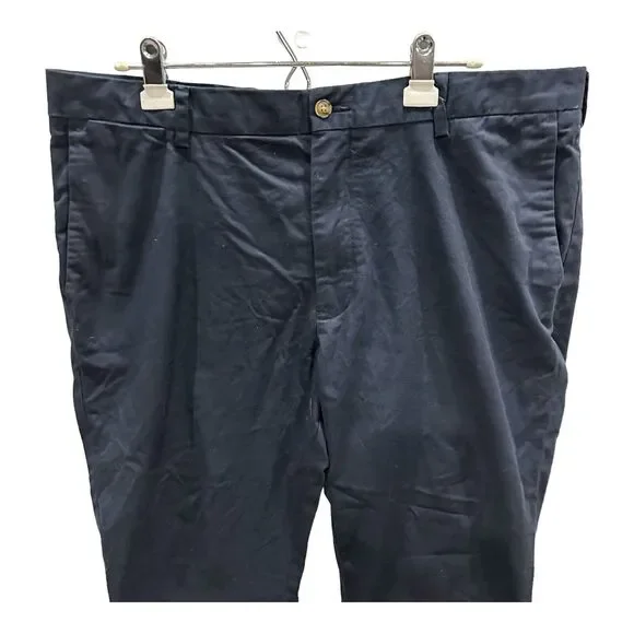 Polo Ralph Lauren Pants Mens Sz 40x32 Blue Chino‎ Stretch Slim Fit Navy Pony - Picture 3 of 8